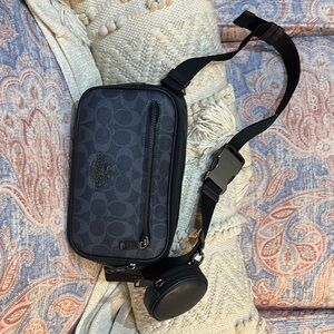 Coach Black Crossbody Bag with Logo